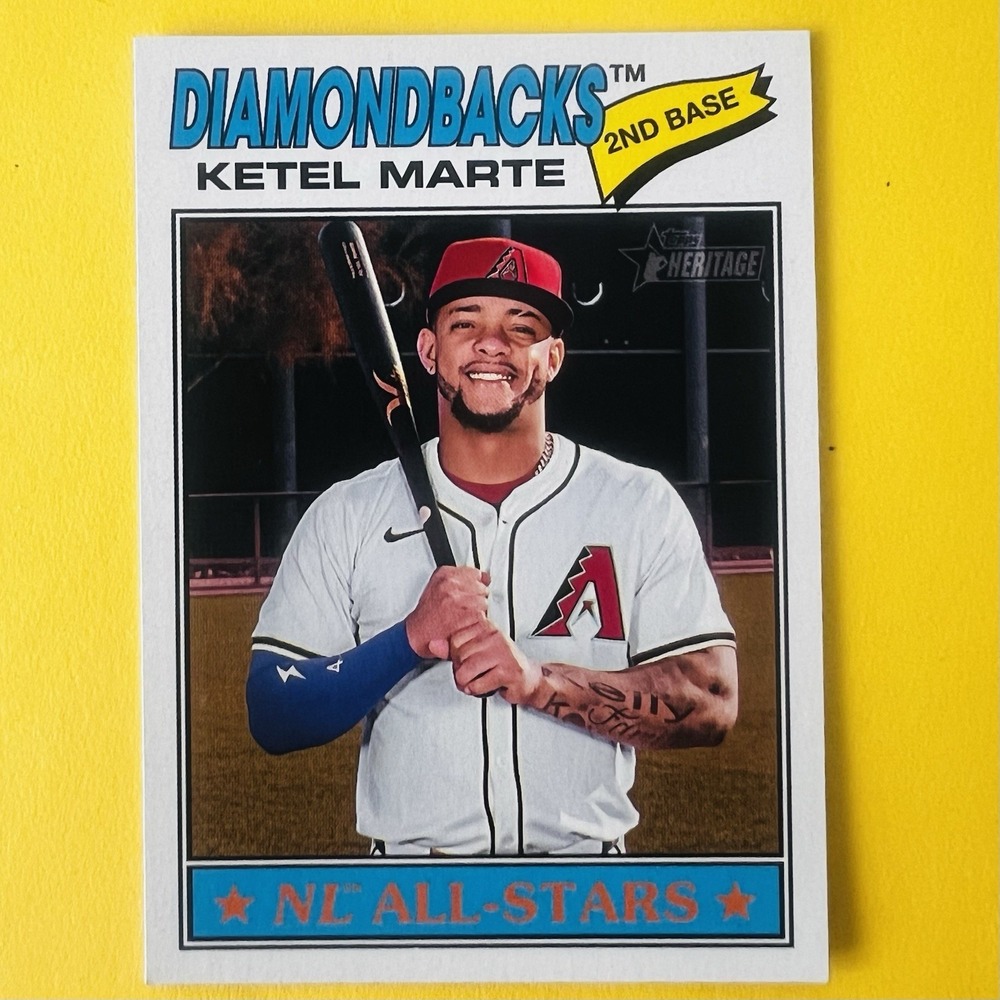 2026 Topps Heritage Baseball Ketel Marte Arizona Diamondbacks #220 NL All-Stars